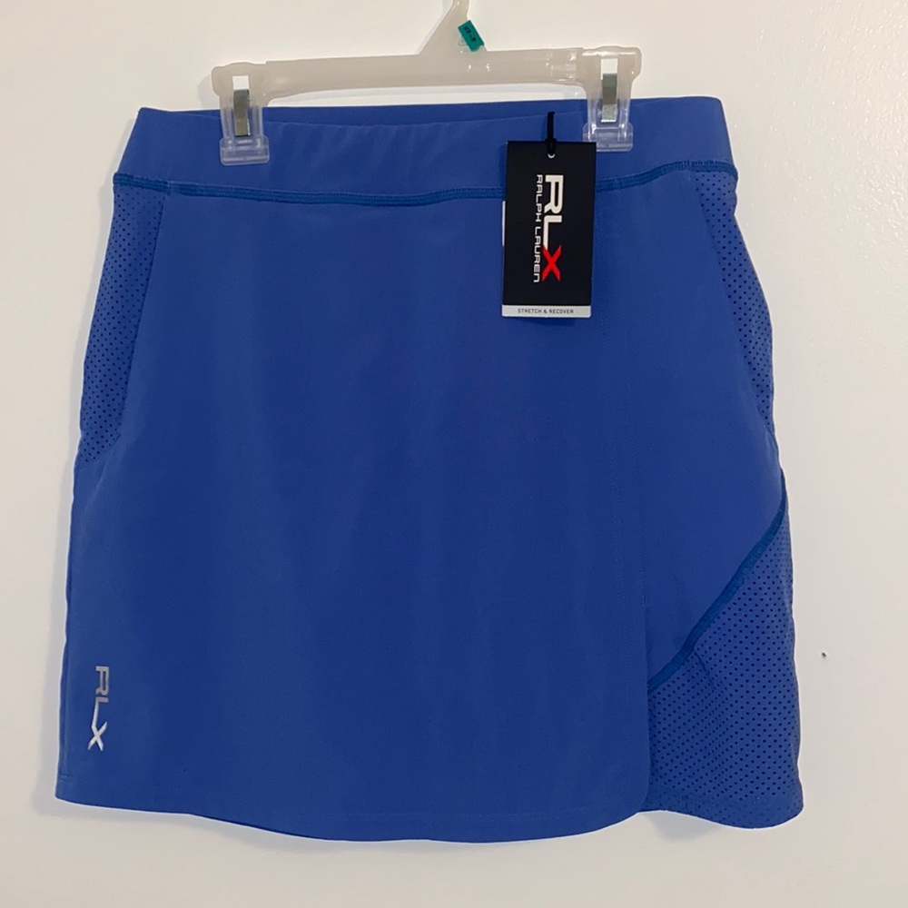 !!BRAND NEW!! !!NWT!! Ladies Ralph Lauren RLX stretch & recover blue skirt